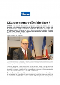 Cyrille SCHOTT (SP 1970) L'Europe saura-t-elle faire face ?