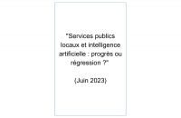 Francis MALLOL (SP 1972) &quot;Services publics locaux et intelligence artificielle : progrès ou régression ?&quot;